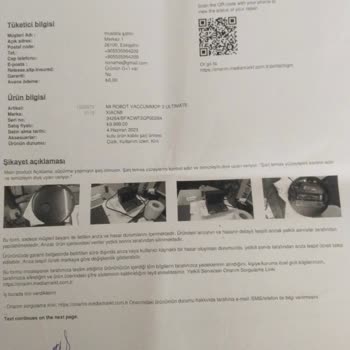 Media Markt’ta Xiaomi Robot Süpürge Sorunları Tekrarlayan Servis Ve Çözüm Yokluğu