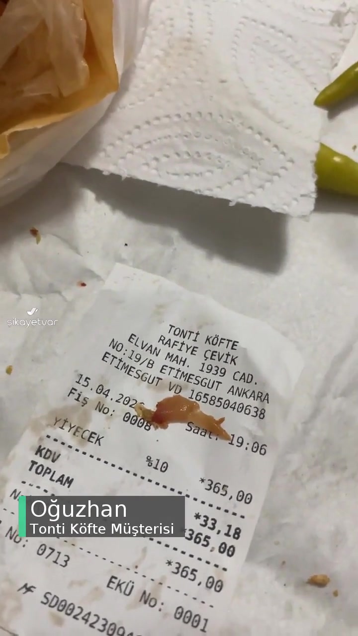 Elvankent Tonti Köfte Çiğ Tavuk Gönderdi! videonun kapak resmi