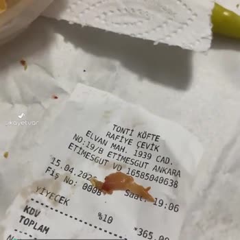 Elvankent Tonti Köfte Çiğ Tavuk Gönderdi!