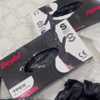 Beybi Plastik Yapışmış Eldivenler