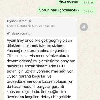 Garanti Kapsamındaki Dyson V15 Süpürgemin LCD Arızası Kullanıcı Hatası Olarak Reddedildi