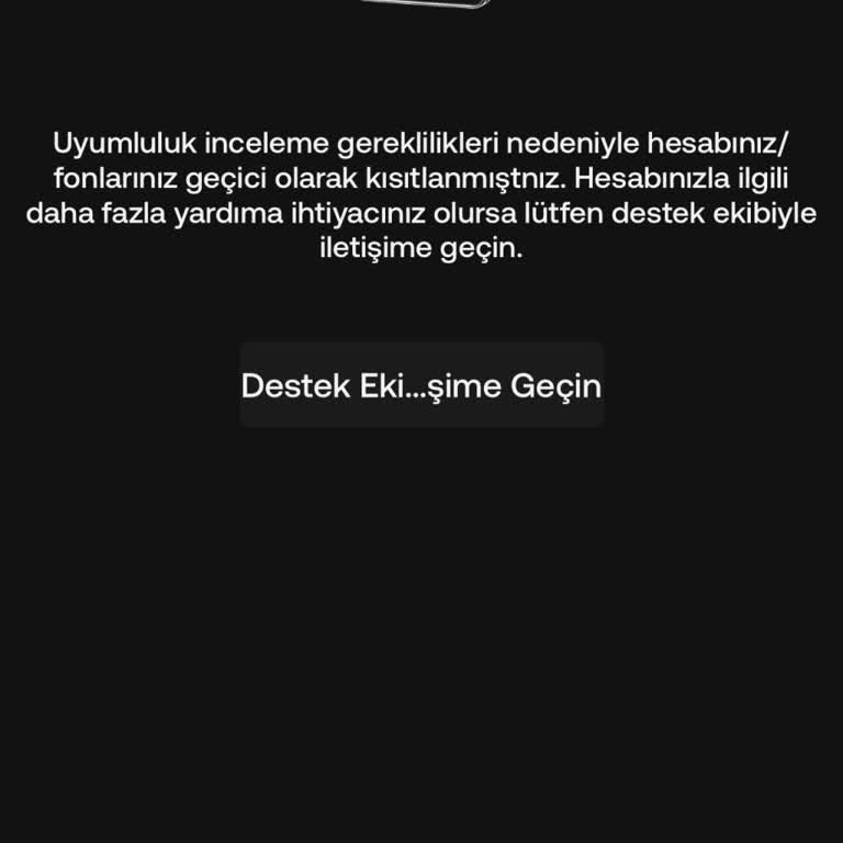 Kucoin Hesabım Kısıtlandı TL Çekimim Engellendi Acil Çözüm İstiyorum