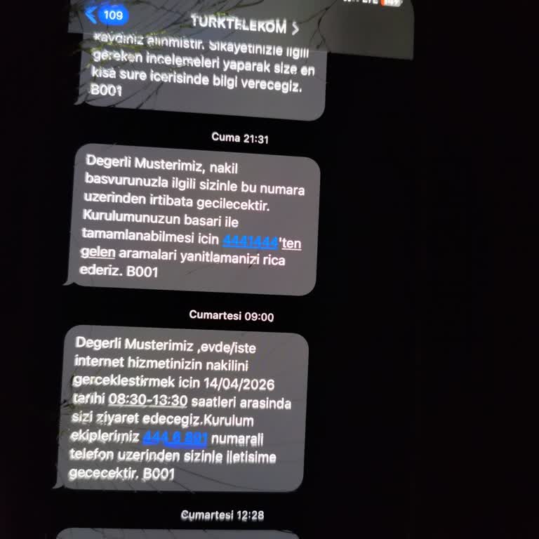 Türk Telekom’da Tekrar Eden Randevu Eksikliği Nedeniyle Nakil İşlemi İçin Şikayet