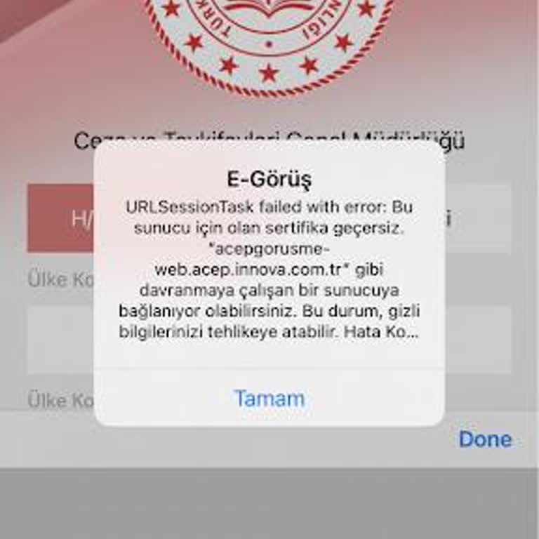 EGörüş Uygulamasına 5 Gündür Hiçbir Şekilde Bağlanamıyorum