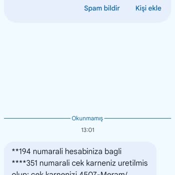 İş Bankası’ndan Gelen Yetkisiz Çek Karnesi SMS’i Hakkında Açıklama Talebi