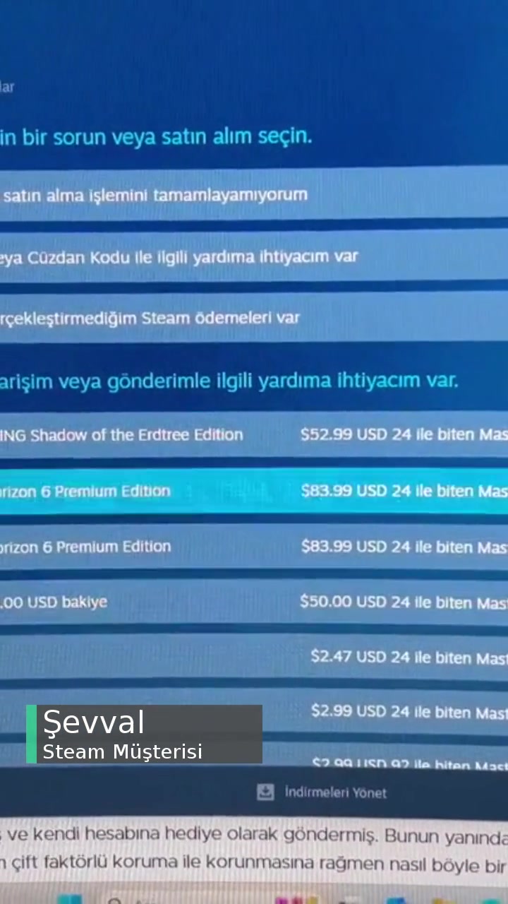 Steam Hesabım Çalındı Ve Karşı Taraf Kendine Hediye Olarak Gönderdi! videonun kapak resmi