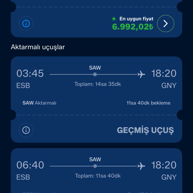 Şanlıurfa-Ankara Uçuşunda Aşırı Bilet Fiyatı Ve Tutarsız Açıklamalar