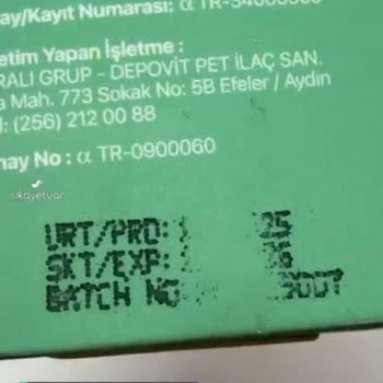 Hipet Cosmetics Probiyotik Serum Tarih Kısmı Silinmiş!