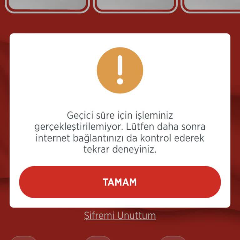 Ziraat Bankası Mobil Uygulamasında IOS 15 Ve Altı Sürümlerinde Sürekli Hizmet Kesintisi
