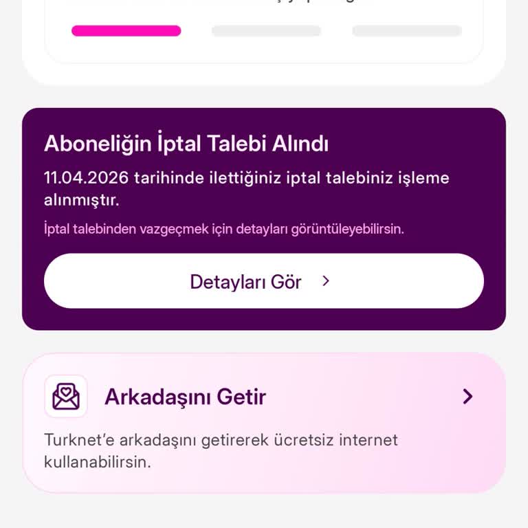 TurkNet Abonelik İptalinde Gecikme Ve Ücret İadesi Talebi
