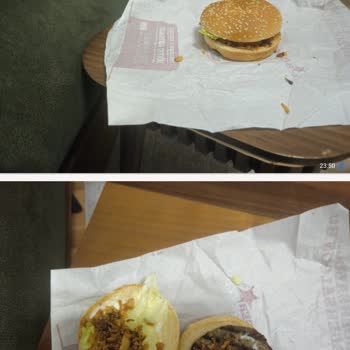 Saloon Burger'de Reklam Edilen Çıtır Menü Küçük Ve Soğansız, İade Talebi