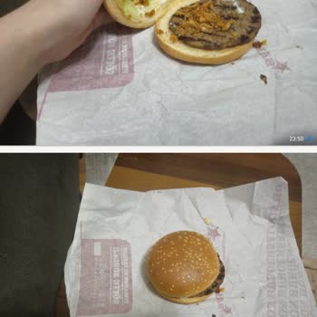 Saloon Burger'de Reklam Edilen Çıtır Menü Küçük Ve Soğansız, İade Talebi