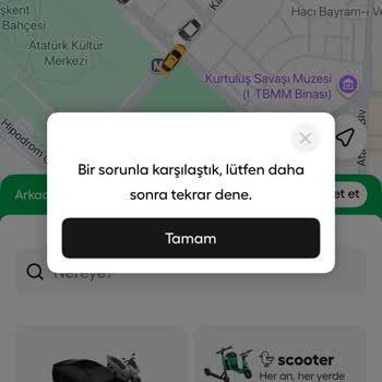 Martı Tag Uygulamasında Sürekli Yolculuk Arama Hatası Ve Yardım Bulamama
