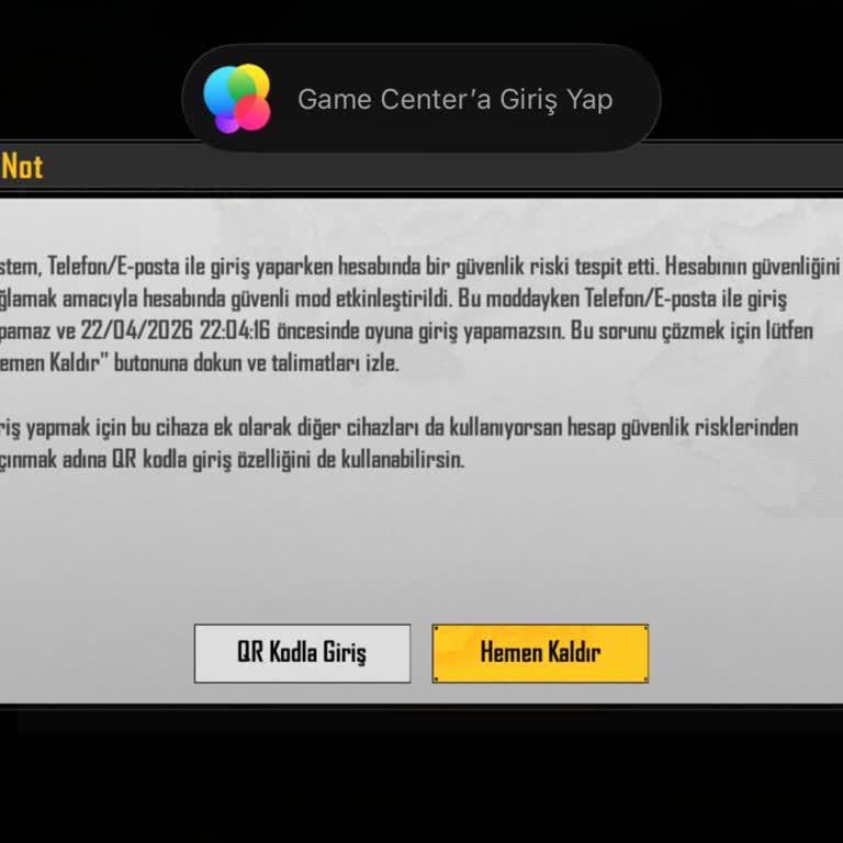 PUBG Mobile Hesabım Giriş Hatası Ve 300 TL Ödeme İadesi Talebi