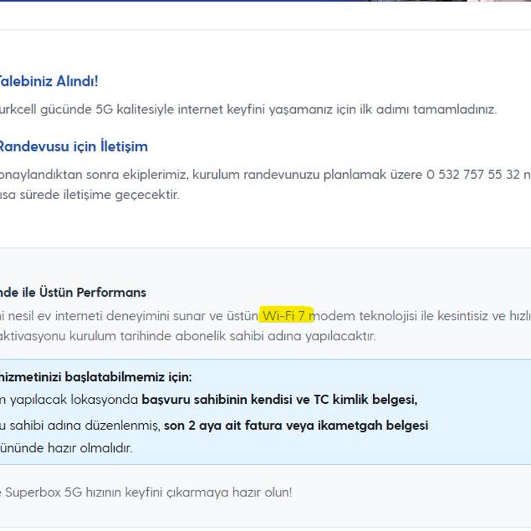 Superbox 5G Başvurusu Sisteme İşlenmedi Ve 4,5G Teklifi Aldım