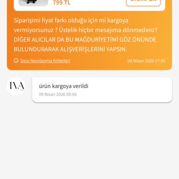 Satıcı Fiyat Artırıp Onaysız Sipariş İptali Yaptı Trendyol Yardım Etmedi