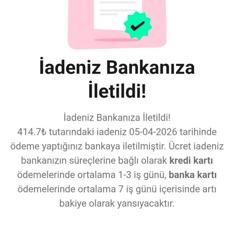 Sipariş İptali Ve Geri Ödeme Sorunu