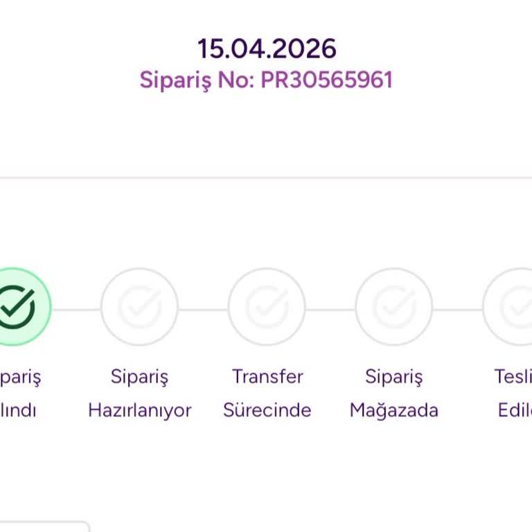 Gratis Uygulamasında Hazırlanıyor Yerine Sipariş Alındı Yazıyor