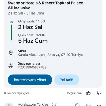 Yanlışlıkla İptal Edilen Rezervasyonun Geri Açılması Ve Ücretin İadesi Talebi