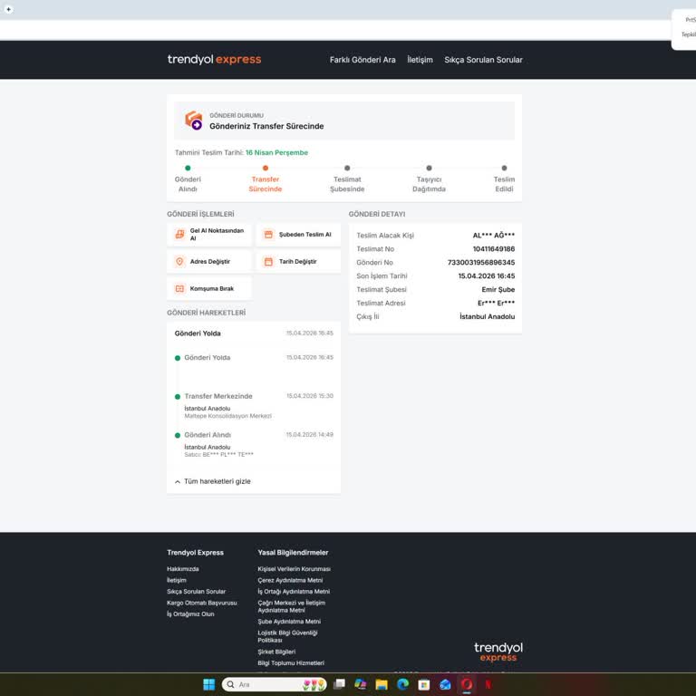 Trendyol Express Kargo Gecikmesi Ve Açıklama Eksikliği İş Akışımı Aksattı