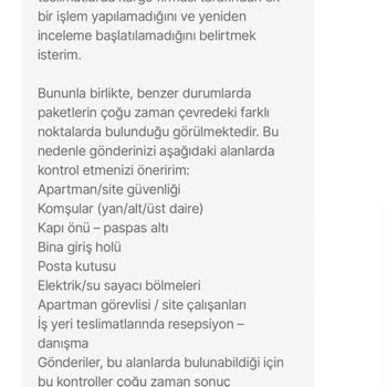 Teslim Edilmemiş Ürünler İçin İade Ve Yeniden Gönderim Talebi