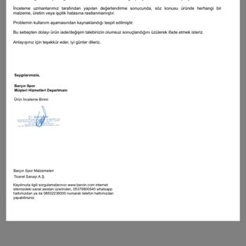 Barçın Spor'dan Aldığım Nike Ayakkabısının Bir Hafta İçinde Bozulması Ve İade Talebim