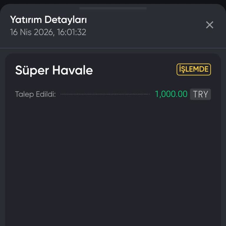 Baywin'de Yatırdığım 1000 TL Hesaba Yansımıyor Ve Destek Ekibi Sorunumu Çözmüyor