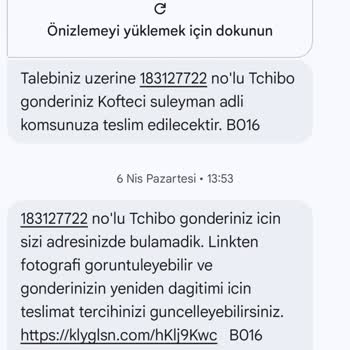 Kolay Gelsin Kargo İle Teslim Edilmeyen Tchibo Siparişi Ve Sürekli Gecikmeler
