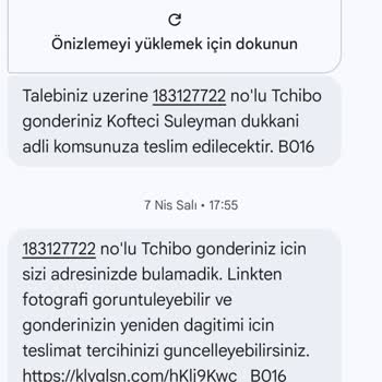 Kolay Gelsin Kargo İle Teslim Edilmeyen Tchibo Siparişi Ve Sürekli Gecikmeler