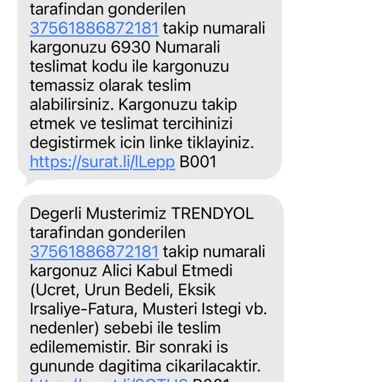 Bugün Dağıtıma Çıktı Kargo Teslim Edilmedi Ve Hiç Arama Yapılmadı