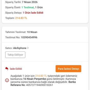 Siparişimin Açıklamasız İptali Ve Bilgi Talebi