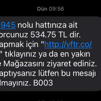 Vodafone Numara Geçişi Sonrası Hattın Kapatılmaması Ve Haksız Faturalandırma