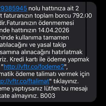 Vodafone Numara Geçişi Sonrası Hattın Kapatılmaması Ve Haksız Faturalandırma