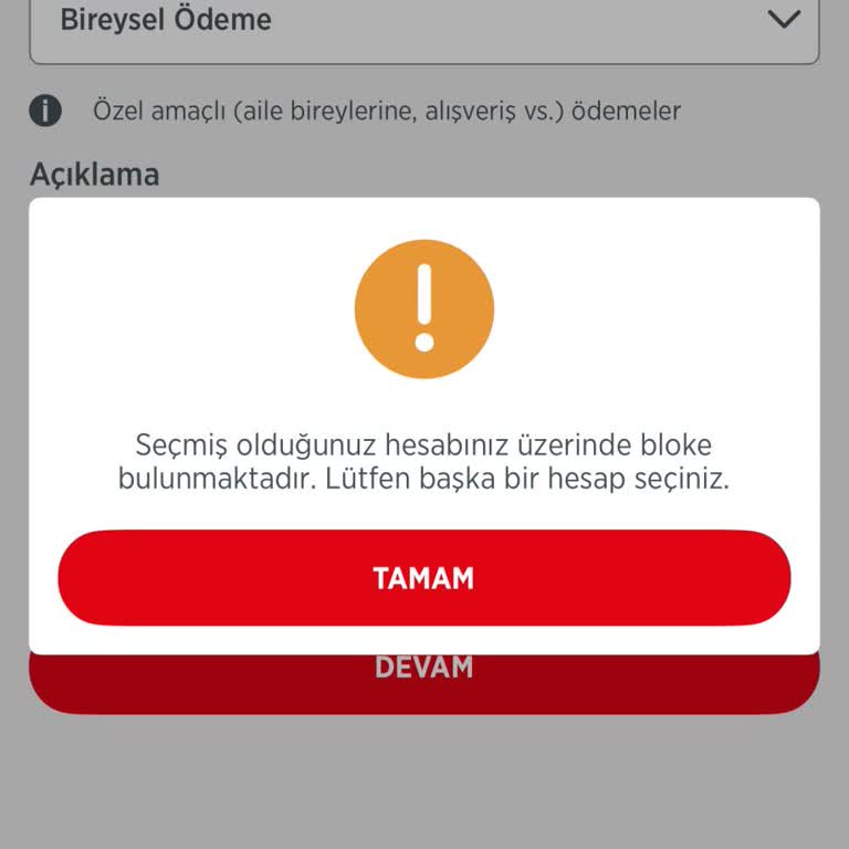 Borçsuz Hesaplarım Bloke Edildi, Havale İşlemlerim Engellendi