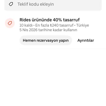 Uber Yanıltıcı %40 İndirim Vaadiyle Müşterisini Yanıltıyor