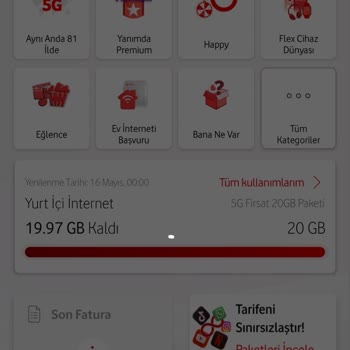 Vodafone Yanımda Uygulaması Açılmıyor, Kullanım Takibi Yapılamıyor