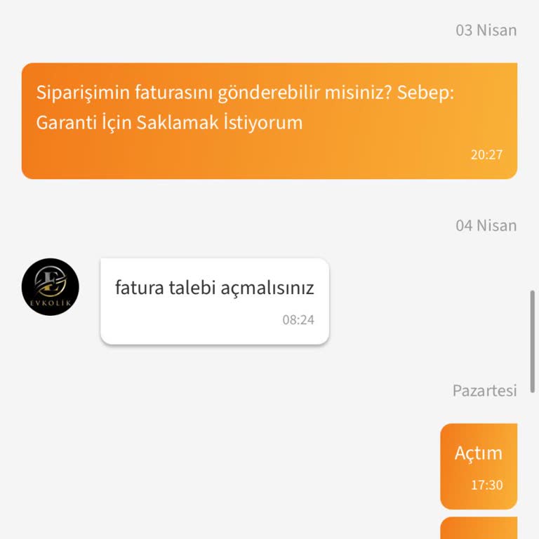Fatura Talebi 9 Kez Geri Döndü, Trendyol Ve Satıcı Çözüm Sunamıyor