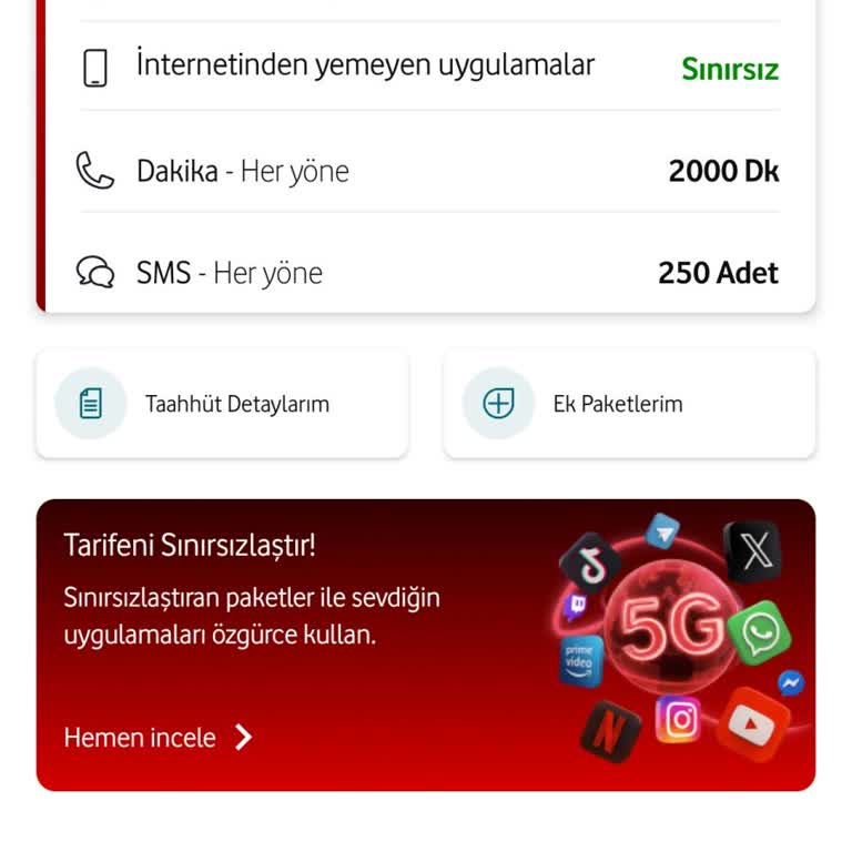 Sadık Vodafone Abonesine Aşırı Fiyat Teklifi