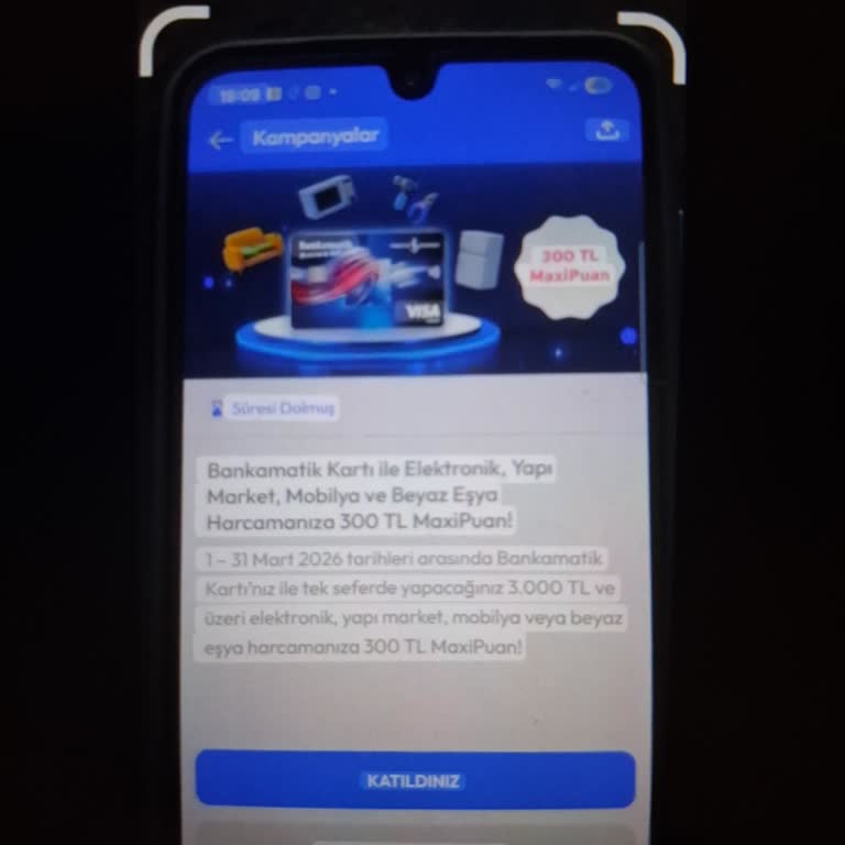 300 TL MaxiPuan Alışverişime Yüklenmedi