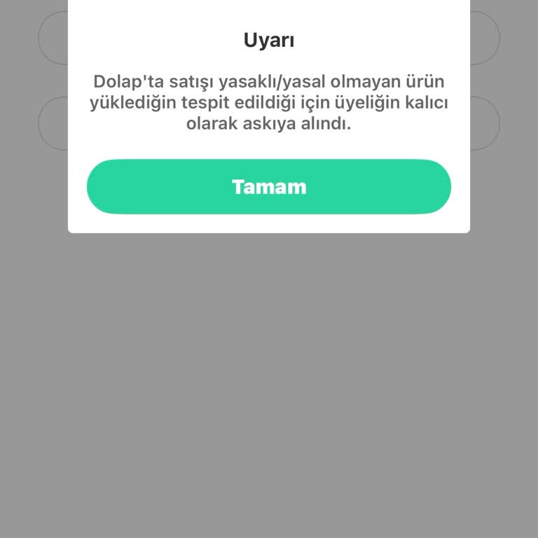 Nargile İlanı Nedeniyle Kalıcı Hesap Askıya Alınması Ve Uyarı Eksikliği