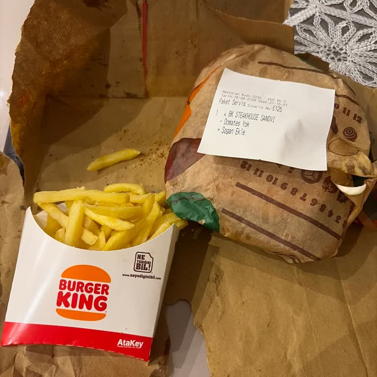Burger King Avrupa Konutları Ata Şubesinde Tekrarlanan Eksik Ve Soğuk Sipariş
