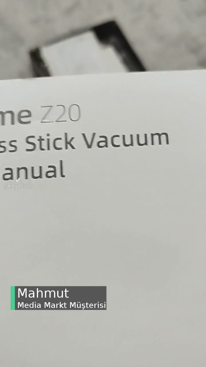 Media Markt Dreame Z20 Model Ayaklı Süpürge Mağduriyetim videonun kapak resmi