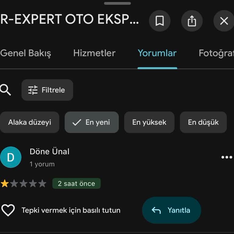 Dynomoss Seferihisar Şubesinde Sahte Yorumlar Ve Cevapsızlık