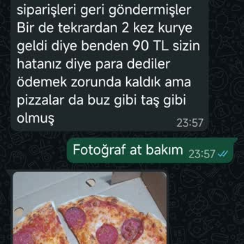 Terra Pizza’da Soğuk Gelen Sipariş Ve Haksız 90 TL Ek Ücret