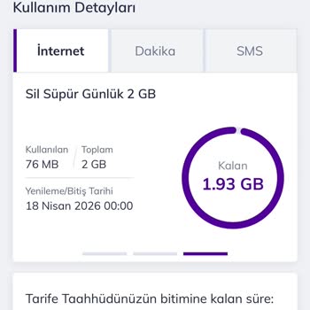15 GB'lik İnternet Paketi Eksikliği Ve Haksız Aşım Ücretleri