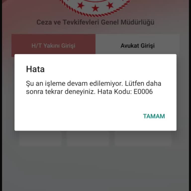 E0006 Hatası Nedeniyle E-Görüş Görüntülü Görüşme Çalışmıyor