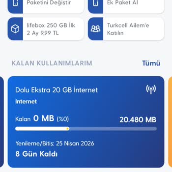Hediye 80 GB İnternet Kullanılamıyor, Aşım Ücretleri Haksızca Yansıtıldı