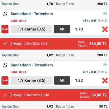 Nesine'de Canlı İddiada Yanlış Korner Sayısı ve 450 TL İade Talebi