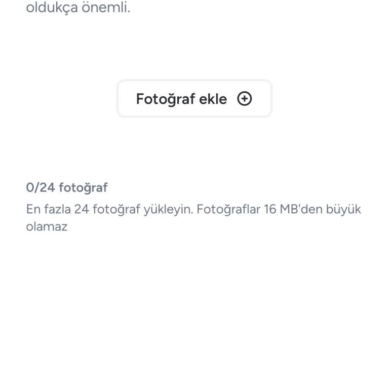 Android Uygulamasında Fotoğraf Yüklenemiyor Ve Destek Yanıtı Alınmıyor