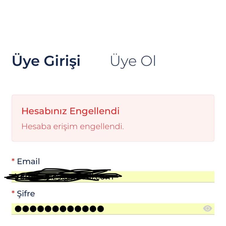 Sipariş Gönderilmedi, İade Alınmadı Ve Hesap Engellendi